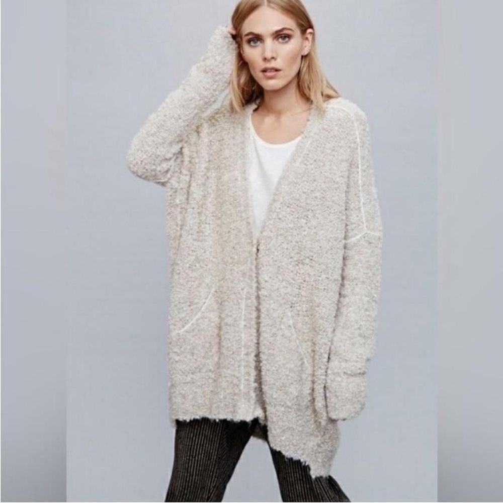 Free People Boucle Slouch Sweater Cardigan Women’s Size XS